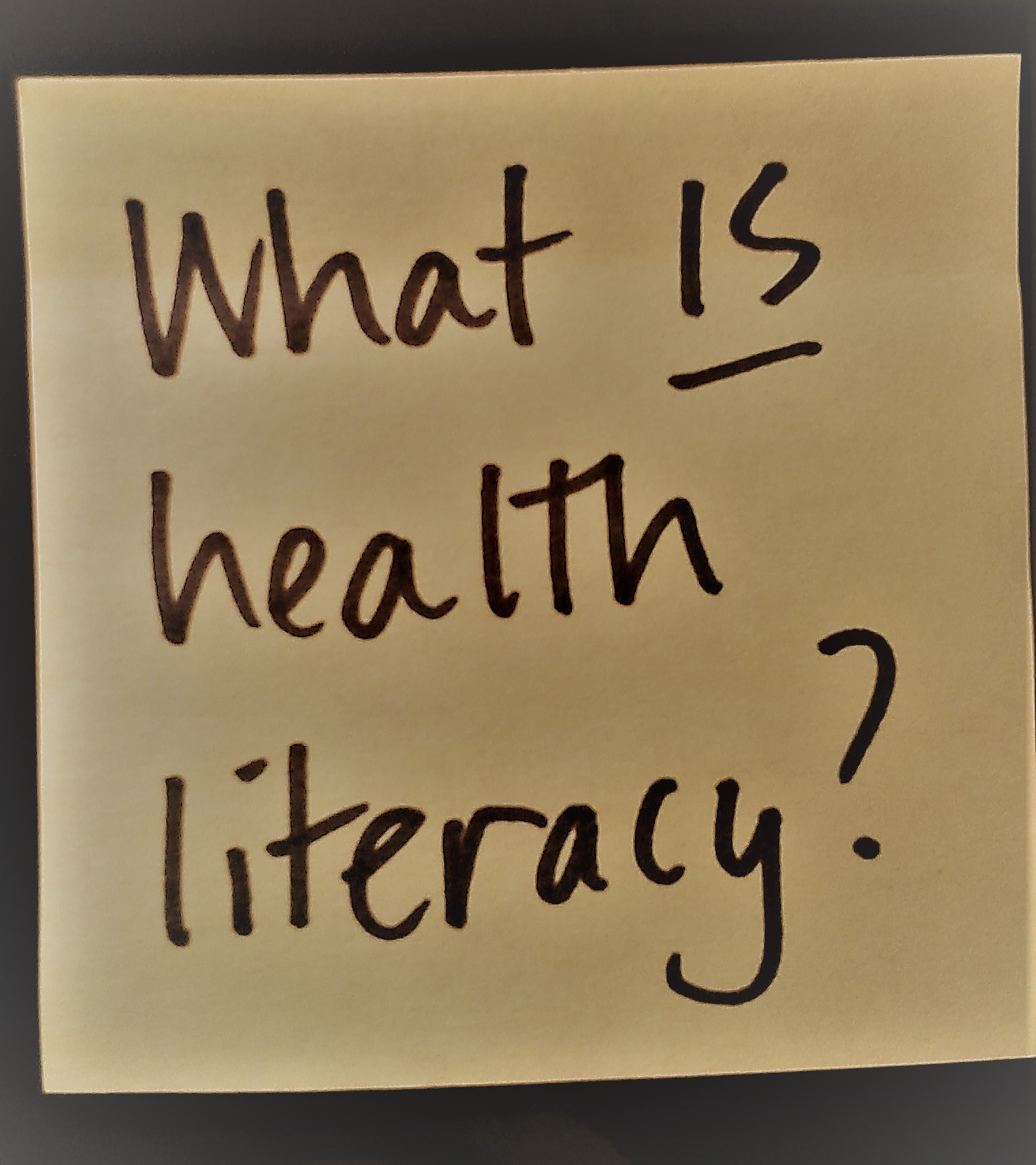 Some more health literacy basics
