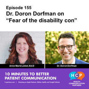 Dr. Doron Dorfman on “Fear of the disability con”