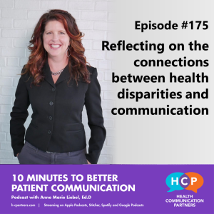 Reflecting on the connections between health disparities and communication