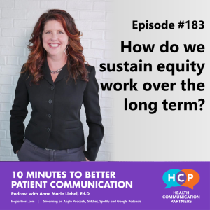 How do we sustain equity work over the long term?