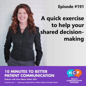 A quick exercise to help your shared decision-making